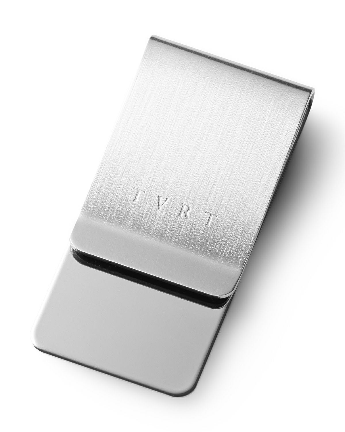 TAVARAT（タバラット）マネークリップ：シルバーサテーナ（代用ロジウムメッキ仕上げ）