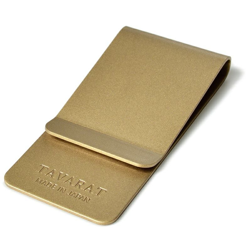 指紋がつかない マネークリップ ホーニング加工 真鍮製 Tps-021