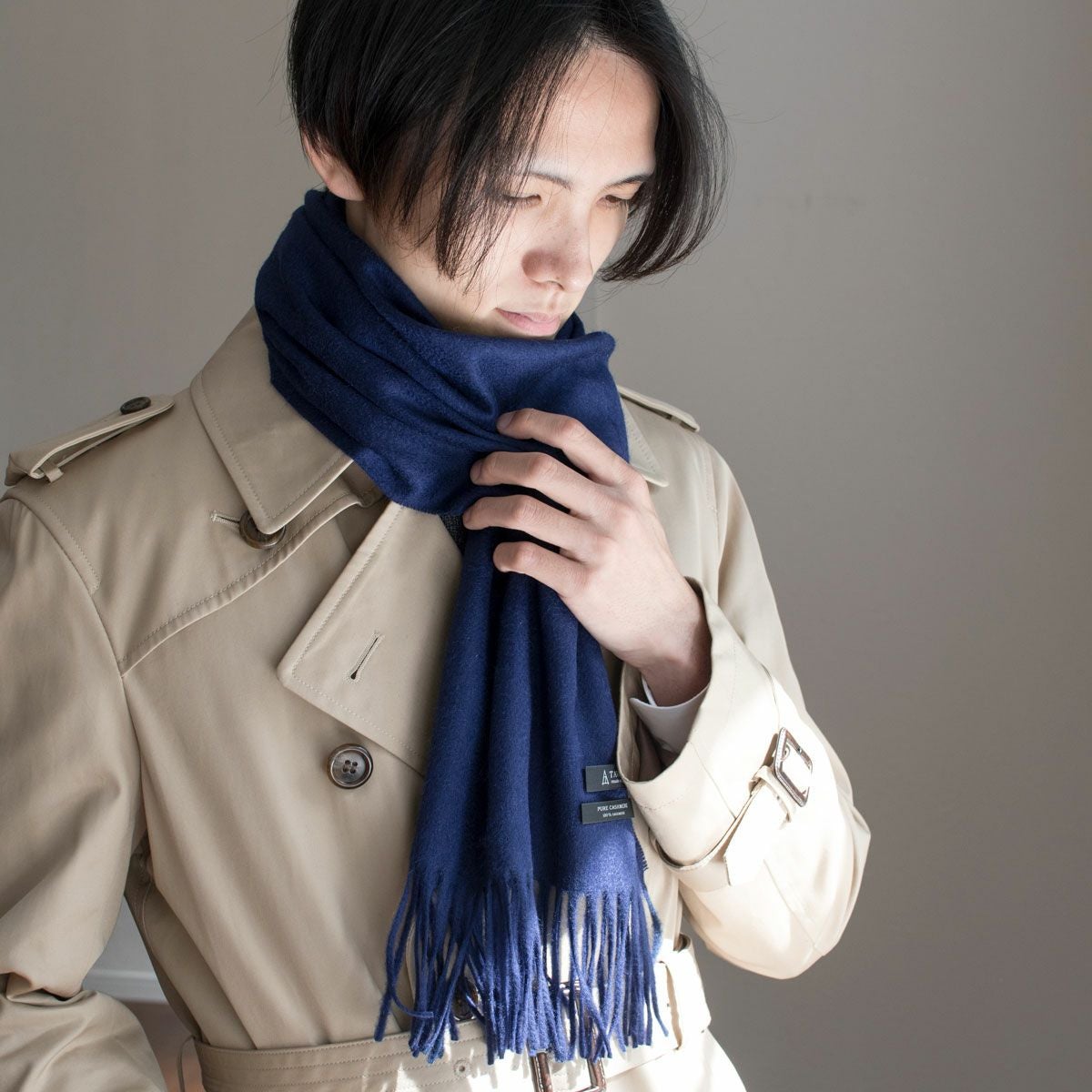 ✨新品✨TAVARAT タバラット マフラー カシミヤ 100% メンズ 日本製 大人の男性にオススメしたい最高級カシミアをふんだんに使用したメンズ