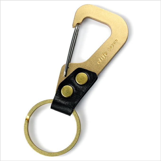 キーホルダー キーリング 日本製 （真鍮×本革） 姫路レザー / grasp