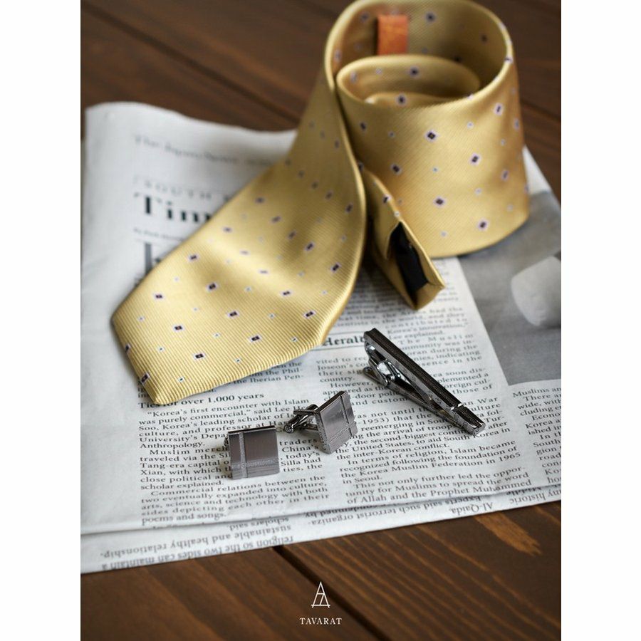 ネクタイピン・カフスセット クロスデザイン 真鍮製 Kts-001 | TAVARAT