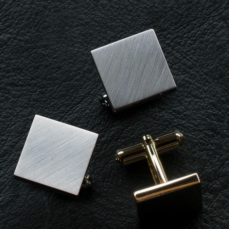 ネクタイピン・カフスセット サテーナ加工 真鍮製 Kts-006 | TAVARAT
