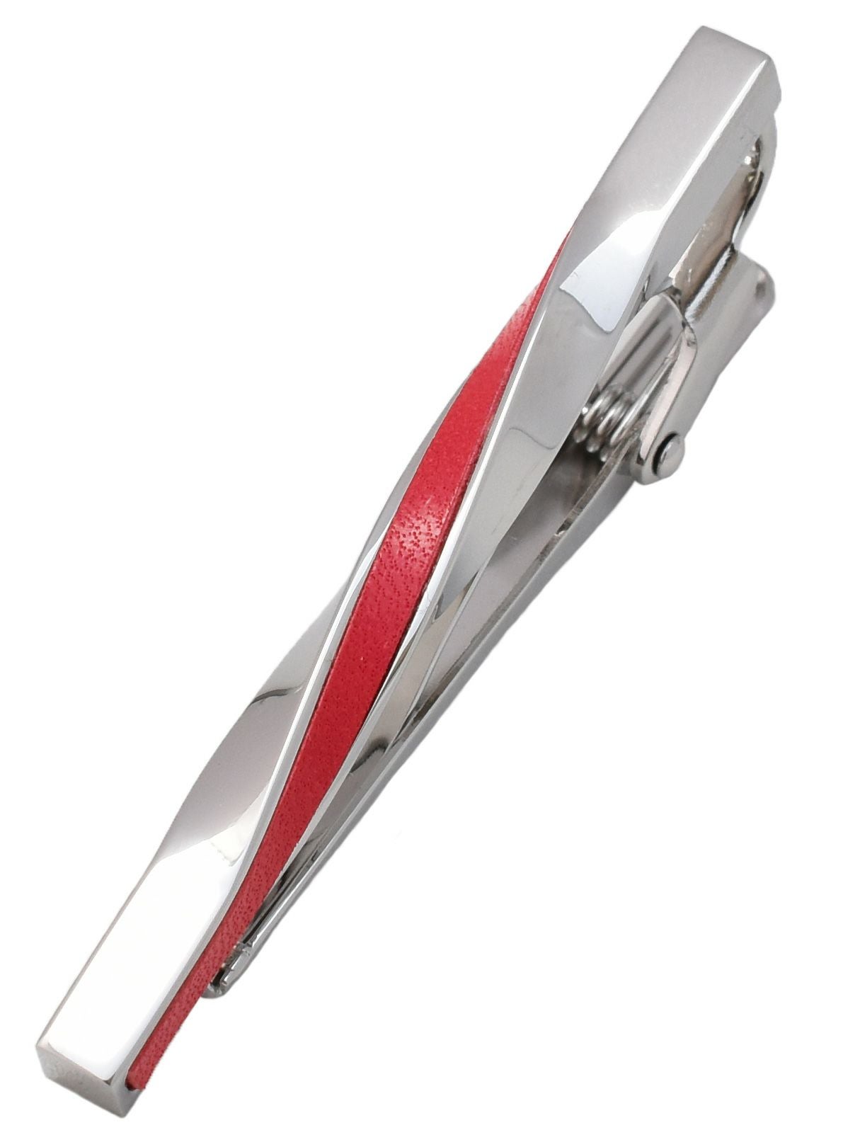 水引ラッピング】 ネクタイピン ツイスト 本革はめ込み 名入れ可 Tps