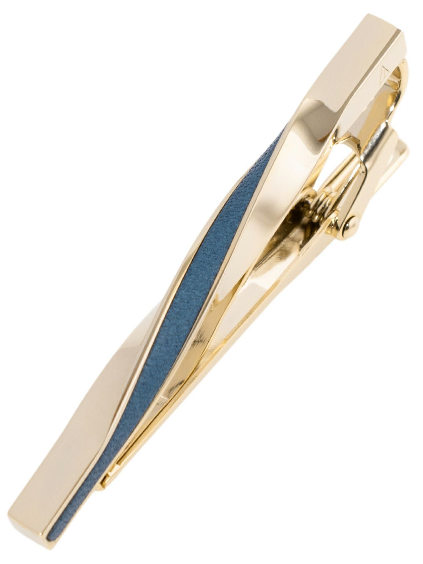 水引ラッピング】 ネクタイピン ツイスト 本革はめ込み 名入れ可 Tps