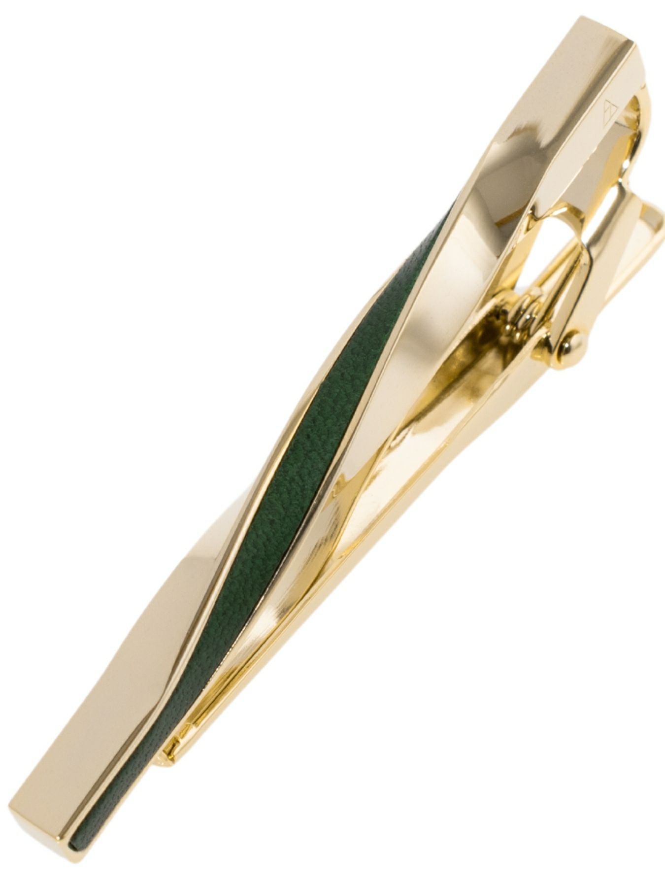 水引ラッピング】 ネクタイピン ツイスト 本革はめ込み 名入れ可 Tps