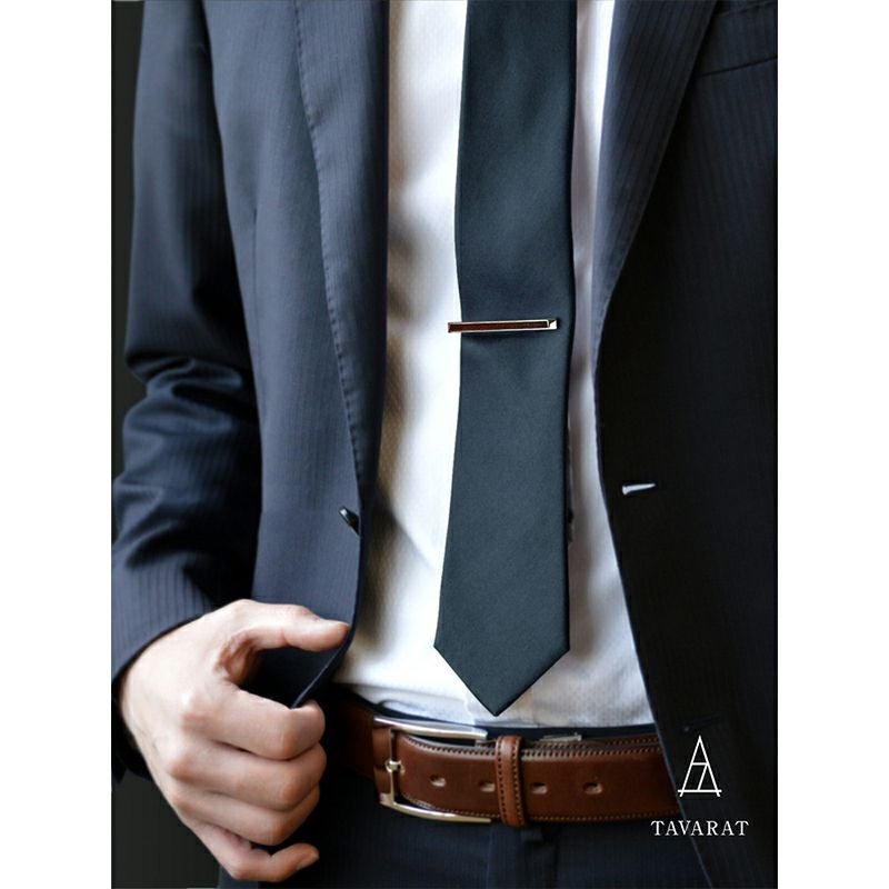 水引ラッピング】 ネクタイピン 本革はめ込み 名入れ可Tps-003R