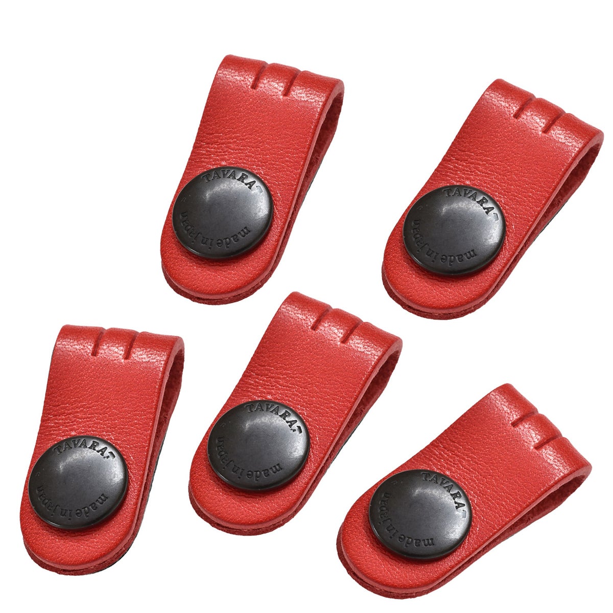 コードクリップ5本セット レッド