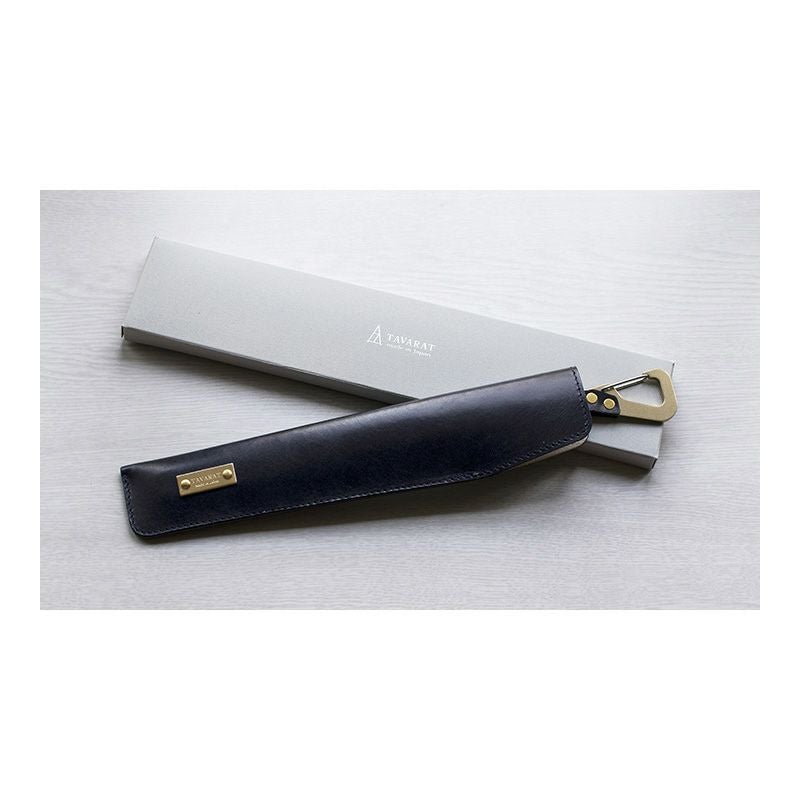 扇子ケース カラビナ付き 本革 姫路レザー 7.5寸 （約22cm） Tps-107