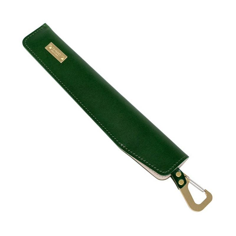 扇子ケース カラビナ付き 本革 姫路レザー 7.5寸 （約22cm） Tps-107