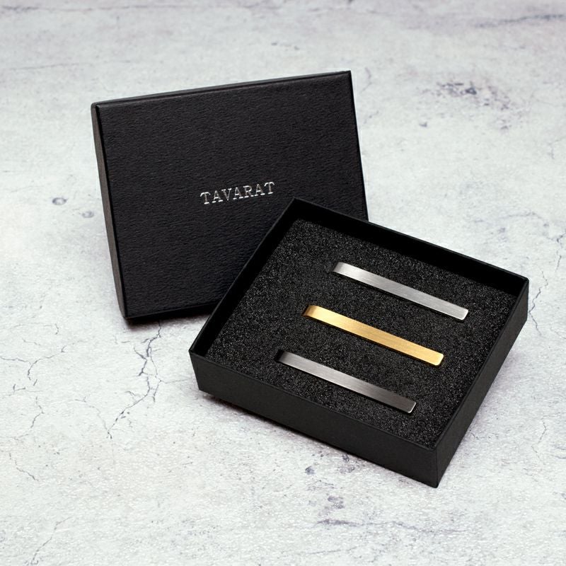 3本セット】 凛 ネクタイピン りん青銅製 シンプル Tps-014r-3set