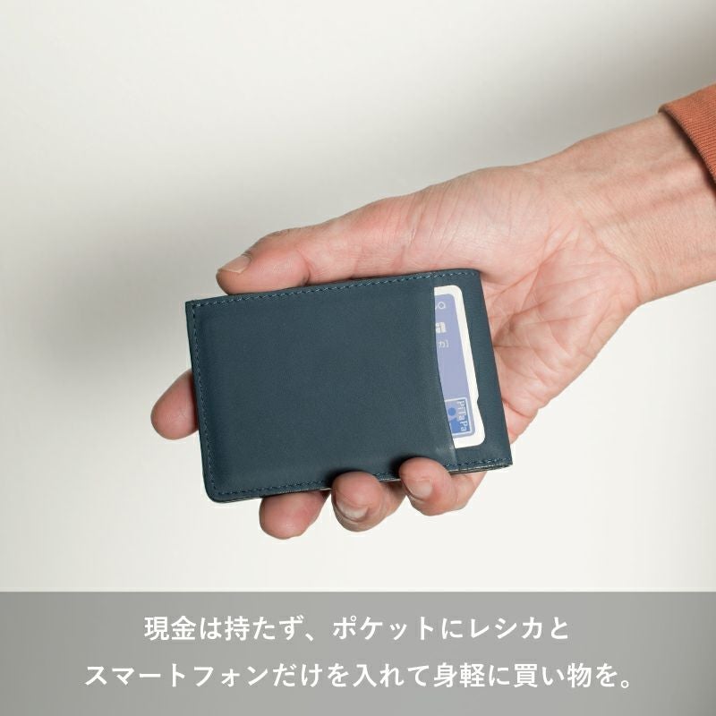 Receca(レシカ) 二つ折りレシート用財布 カードケース 薄型 スリム日本