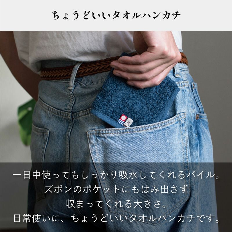 ちょうどいいタオルハンカチ 今治タオル ハンカチ 23cm角 tps-152