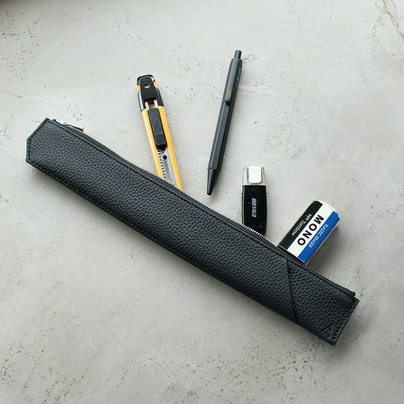 在庫限り 廃盤品】 細くて長い ペンケース 本革 Tps-133 アウトレット