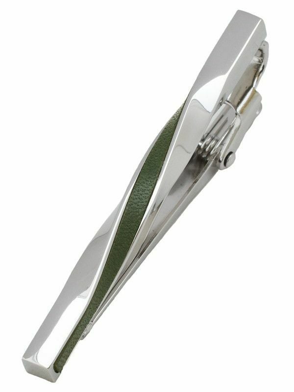 まとめ買い 10～49個】 ネクタイピン 本革 ツイスト 名入れ可 Tps-078