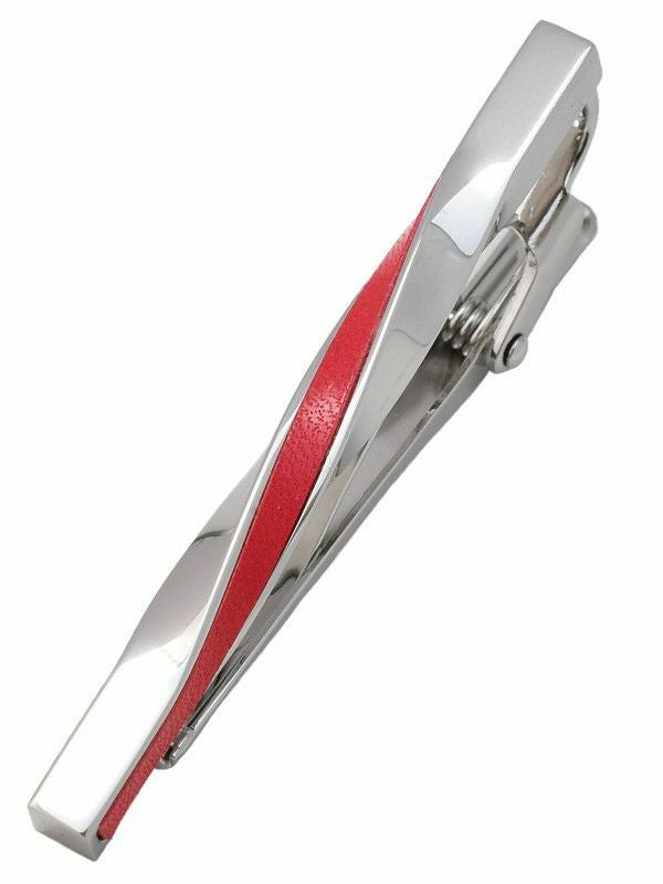 まとめ買い 10～49個】 ネクタイピン 本革 ツイスト 名入れ可 Tps-078