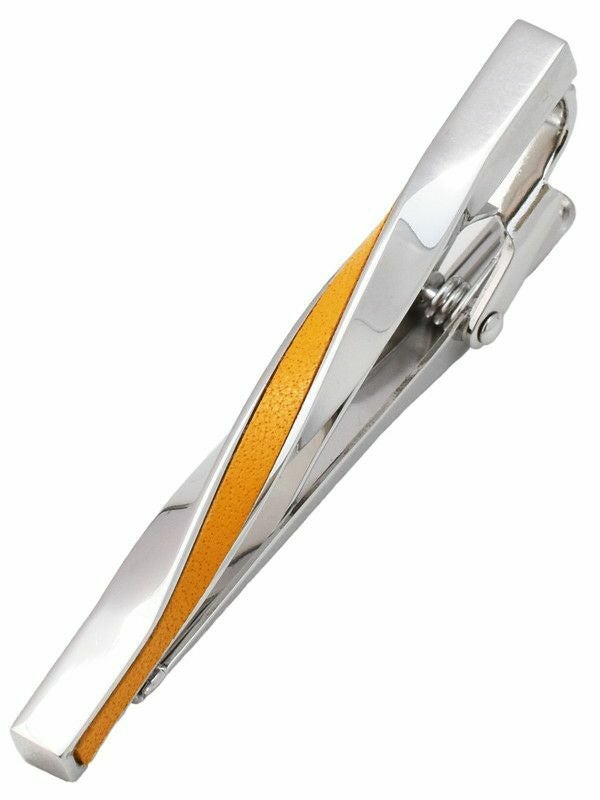 まとめ買い 10～49個】 ネクタイピン 本革 ツイスト 名入れ可 Tps-078