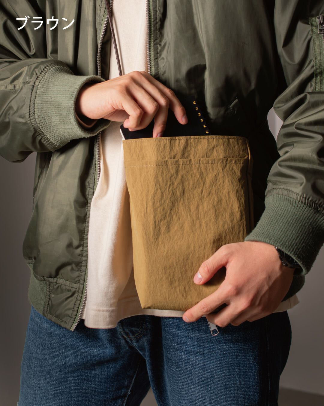 Pocket bag ショルダーバッグ スマホポーチ サコッシュ Tps-181