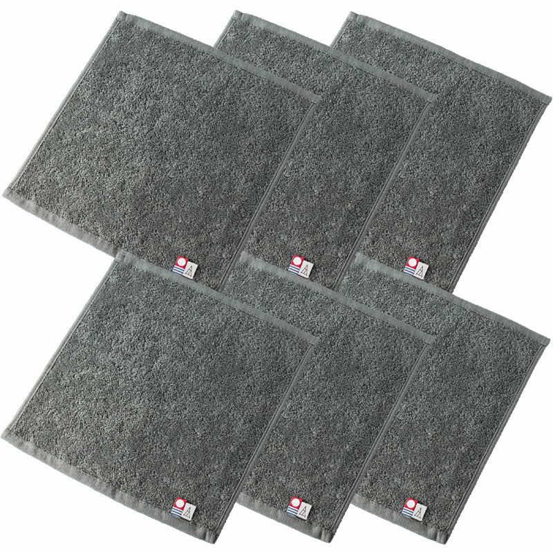 今治タオル ちょうどいいタオルハンカチの6枚セット（グレー）