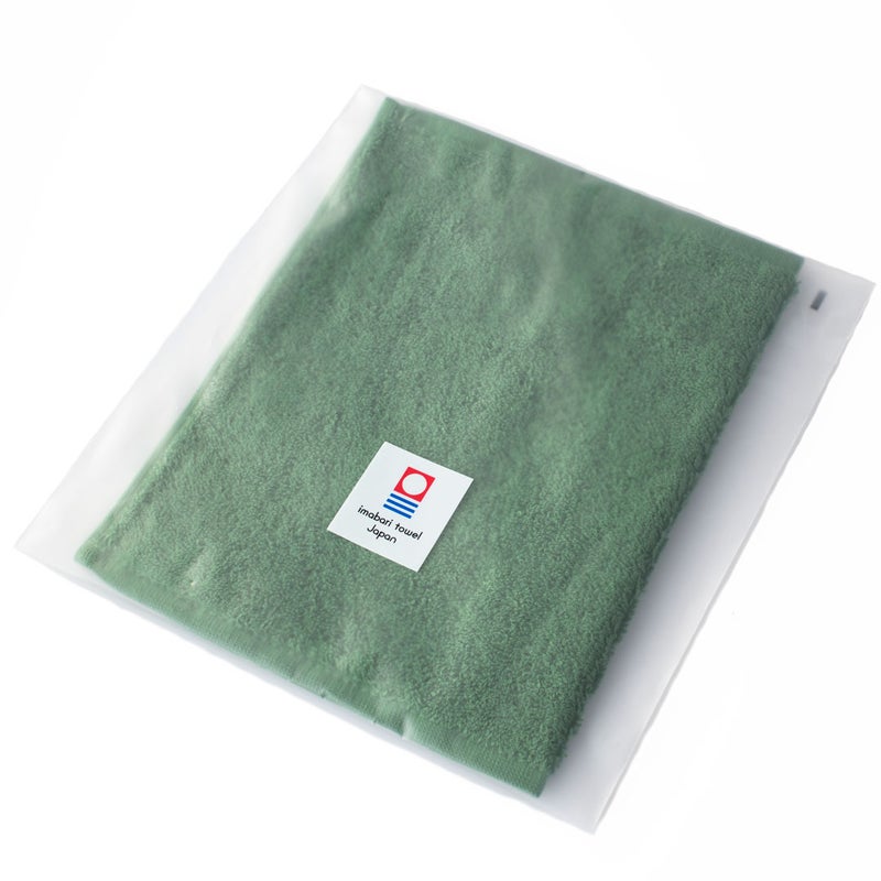 ちょうどいいタオルハンカチ　グリーン
