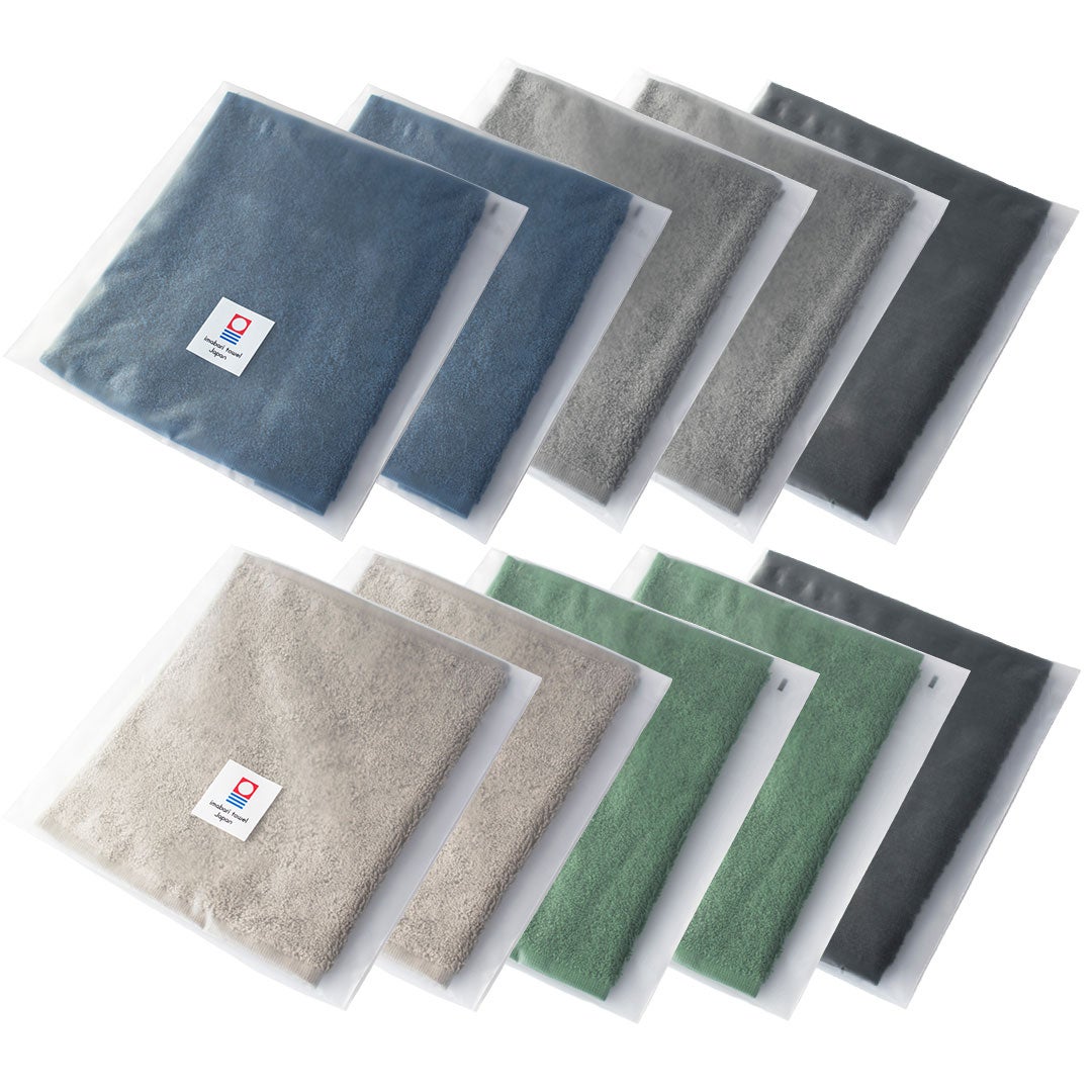 ちょうどいいタオルハンカチ　５色アソート