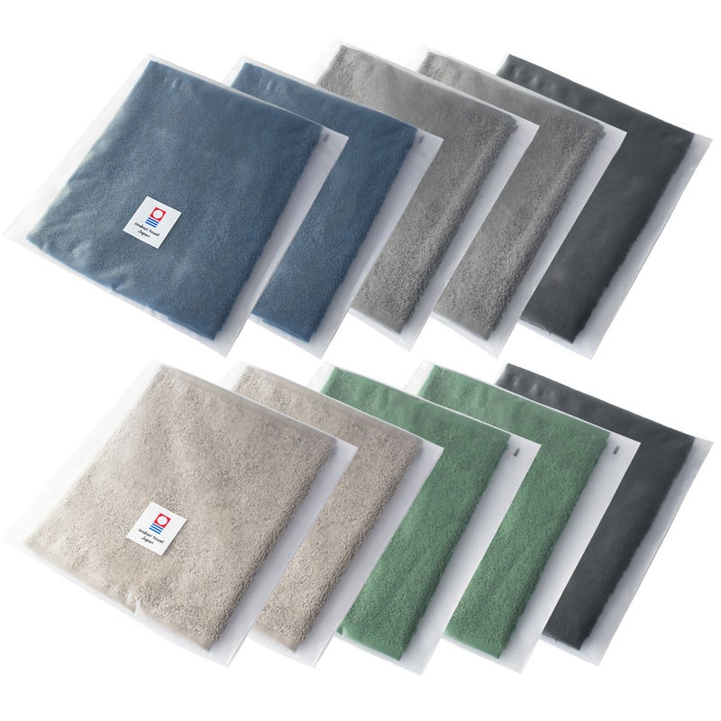 ちょうどいいタオルハンカチ　５色アソート