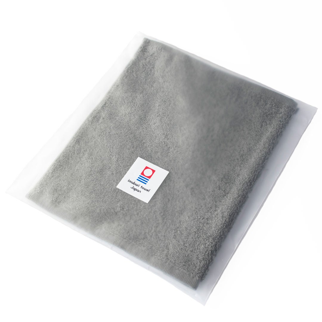 ちょうどいいタオルハンカチ　グレー