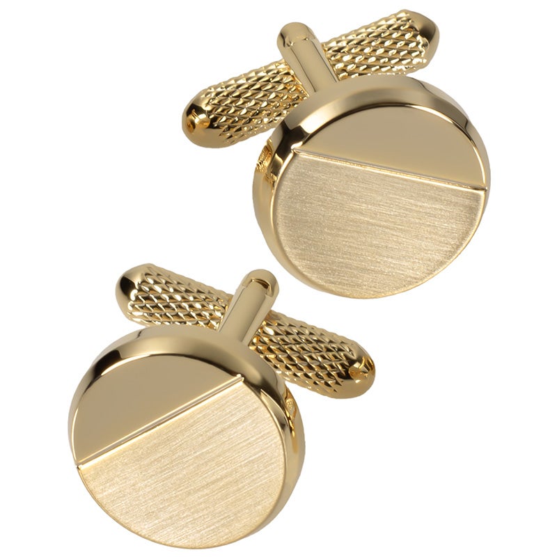 ライトゴールド：エッジラインカフス（ライトゴールド）のペアカット