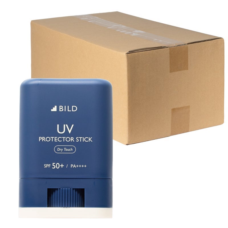 日焼け止めスティックの箱買い用カートトップ画像。段ボールと日焼け止めスティック。