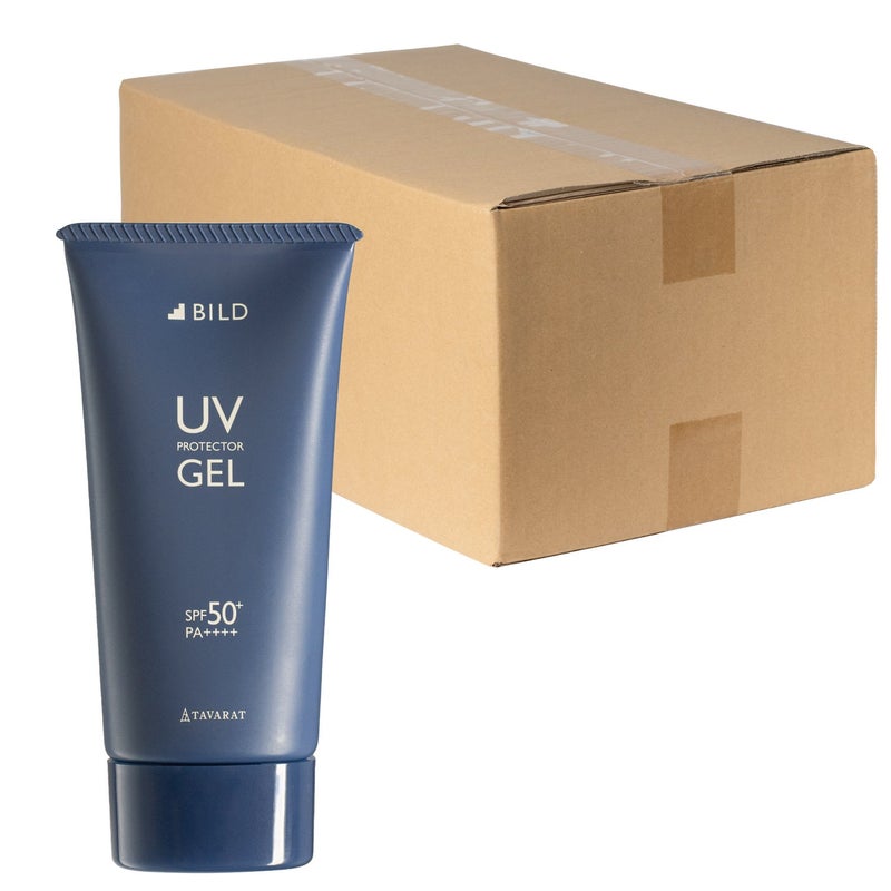 ＵＶジェルのまとめ買い用カートトップ画像。段ボールと日焼け止めジェル。